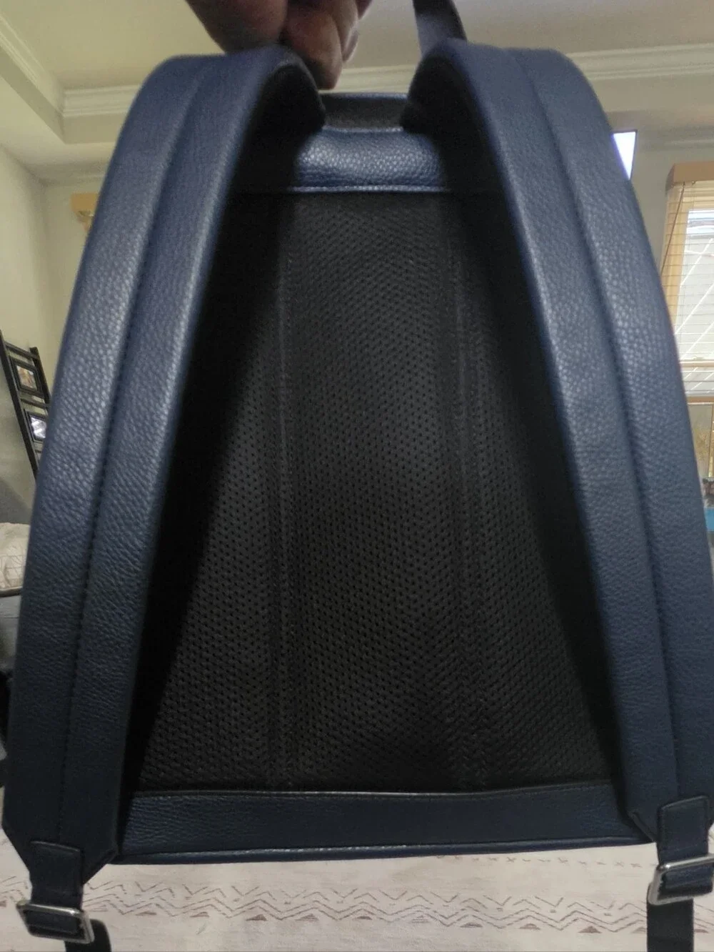 Michael Kors Midnight Navy Pebbled Leather Backpack